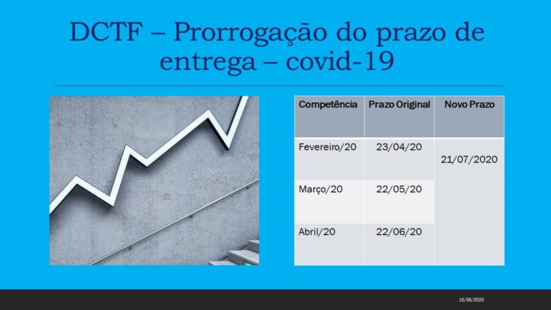 Prorrogado o prazo de entrega da DCTF